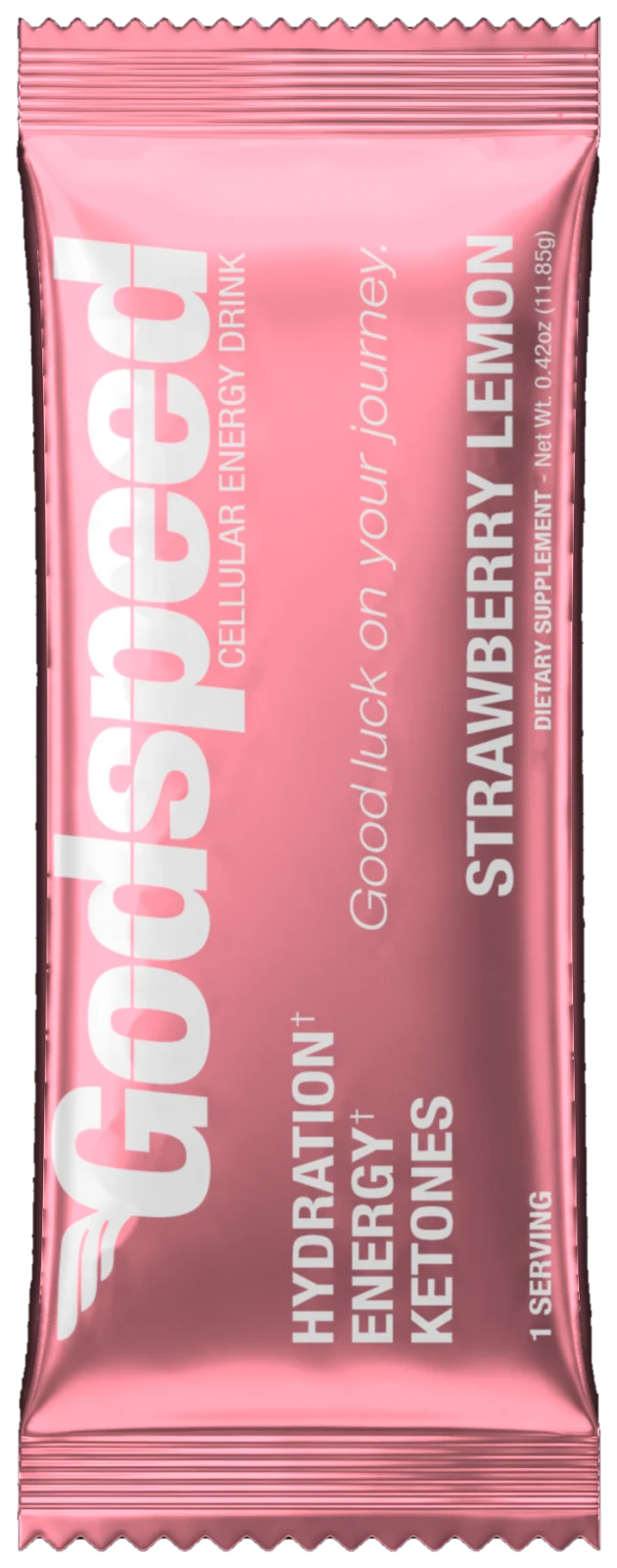 Godspeed Strawberry Lemon stick pack, front